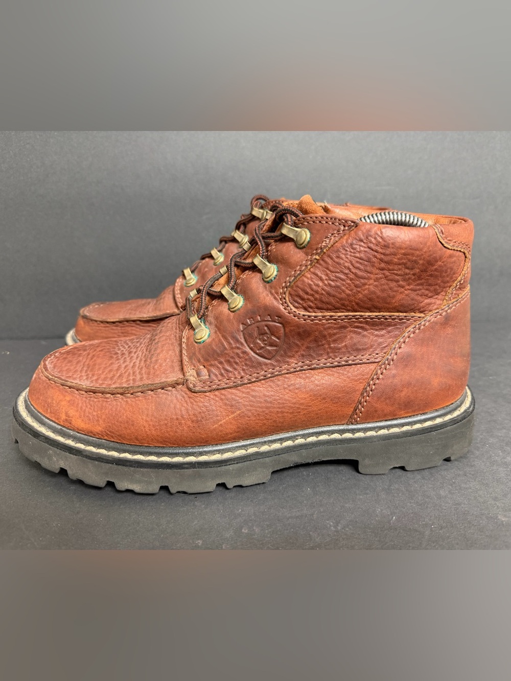 Ariat Switchback Womens Size 9 B Brown Leather Moc Toe Ankle Boots #17720